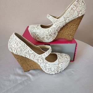 Shoe Dazzle High Heel Wedges